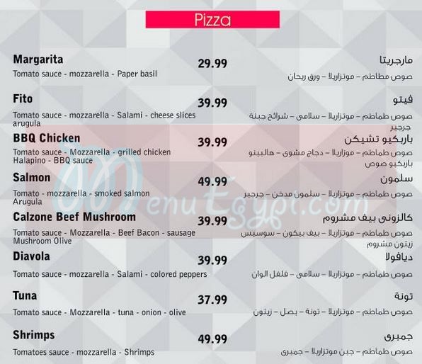 Raspberry Restaurant & Cafe menu Egypt 2